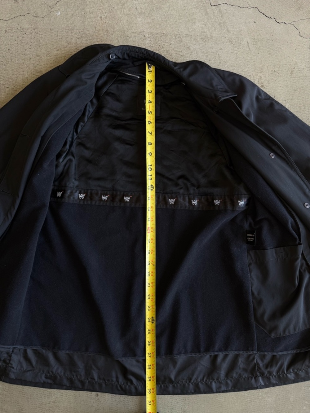 London Fog / Midweight Trench Coat / black - Picture 8 of 13